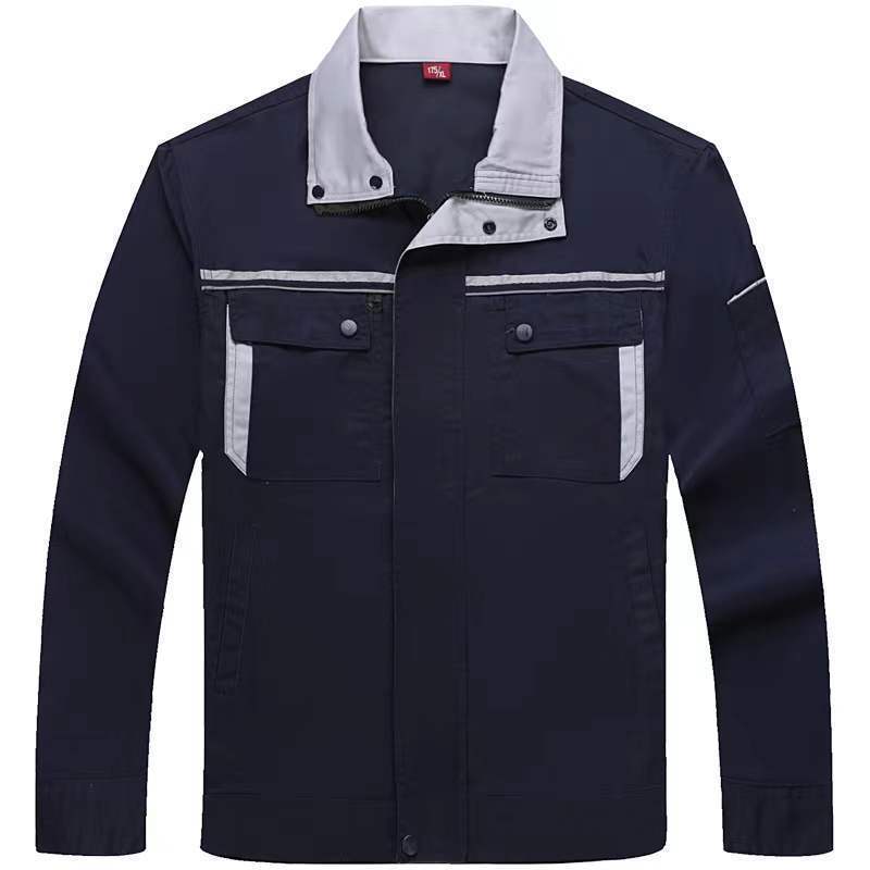 秋冬季工作服套装男耐磨加厚劳保服汽修工厂车间工地干活工装定制