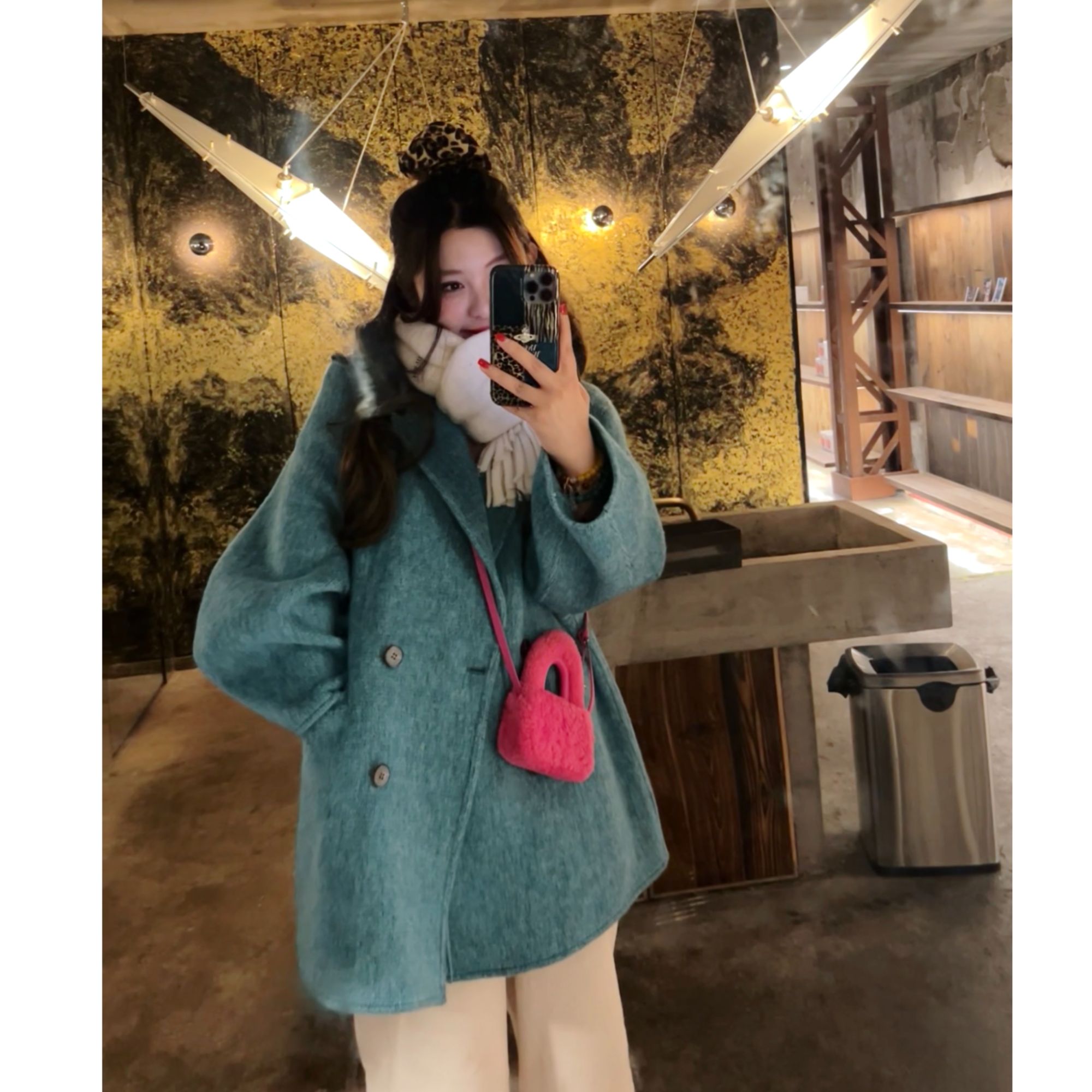 【短款】【苏黎世】【韩单正肩袖无垫肩】加厚高奢面料短款绵羊毛大衣