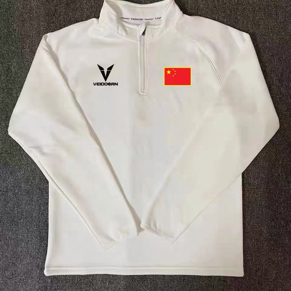 半拉链长袖田径服跑步男美式篮球体育生训练服速干健身运动女投篮