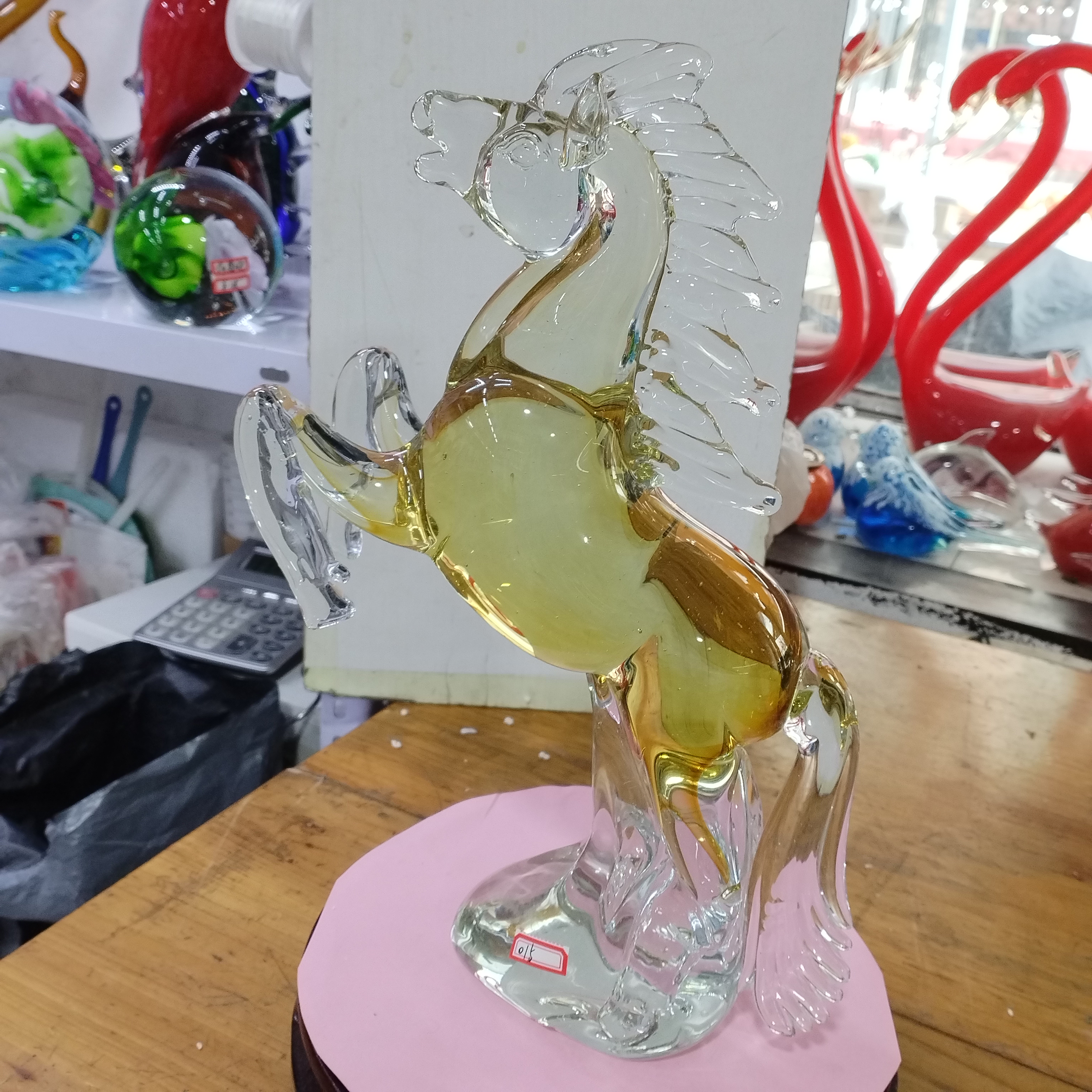 手工琉璃2号茶色反映大马精品家居摆件桌面精美工艺品玻璃创意