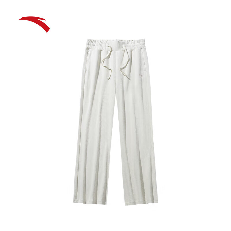 安踏阔腿运动长裤女秋季新款时尚百搭阔腿直筒休闲裤子162437318