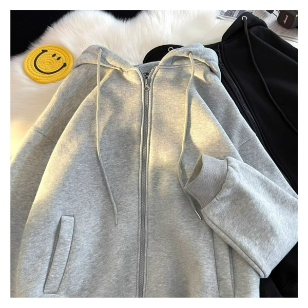 男人干活穿的工作服耐脏耐磨加绒保暖连帽开衫卫衣上班工地建筑工