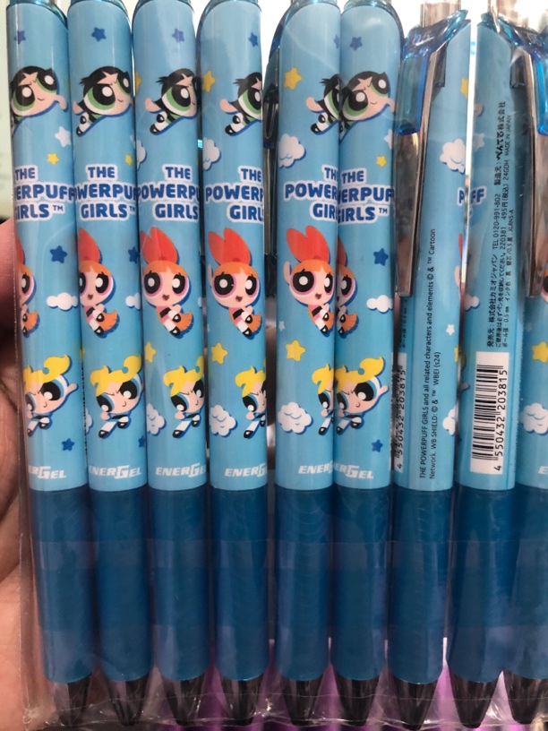 派通中性黑笔蓝色小女警0.5mm(谨慎下单，蜡封问题不售后)