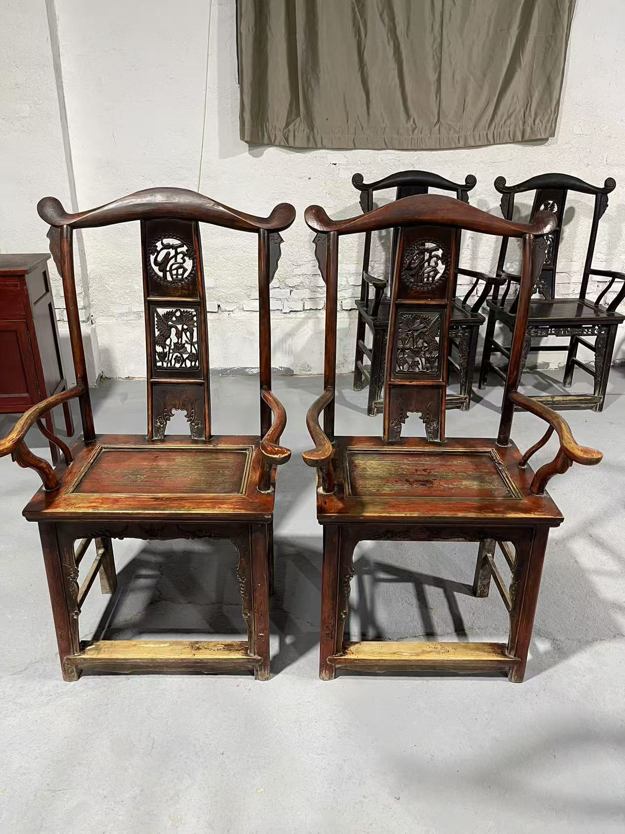 老官帽椅 圈椅 一物一拍 不包邮