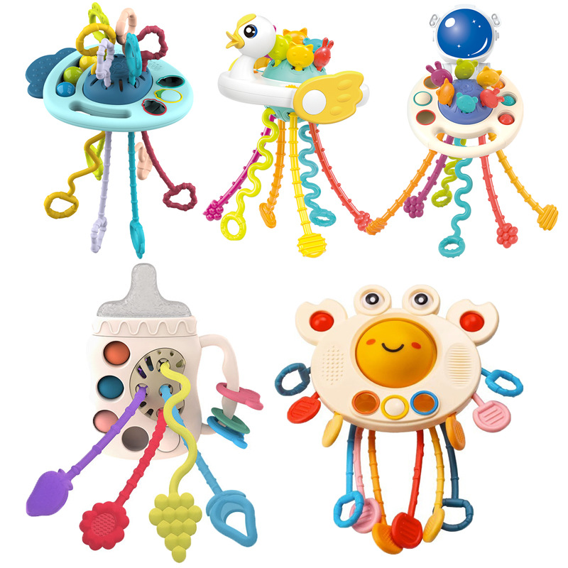 婴幼儿抽抽乐拉拉乐早教益智宝宝玩具0-1岁幼儿童6-12六个月玩具