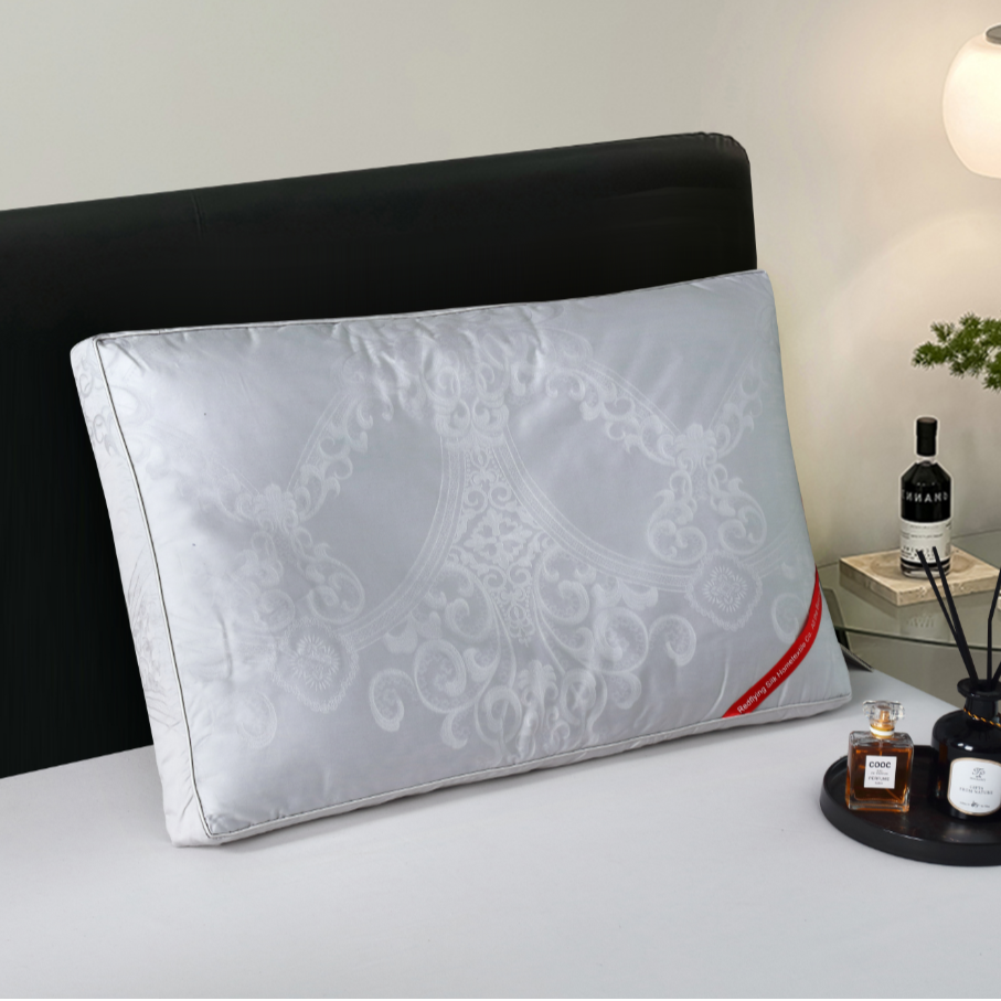 瑞凤高级提花科技蚕丝蛋白亲肤高端枕头轻奢枕芯品质生活枕防螨