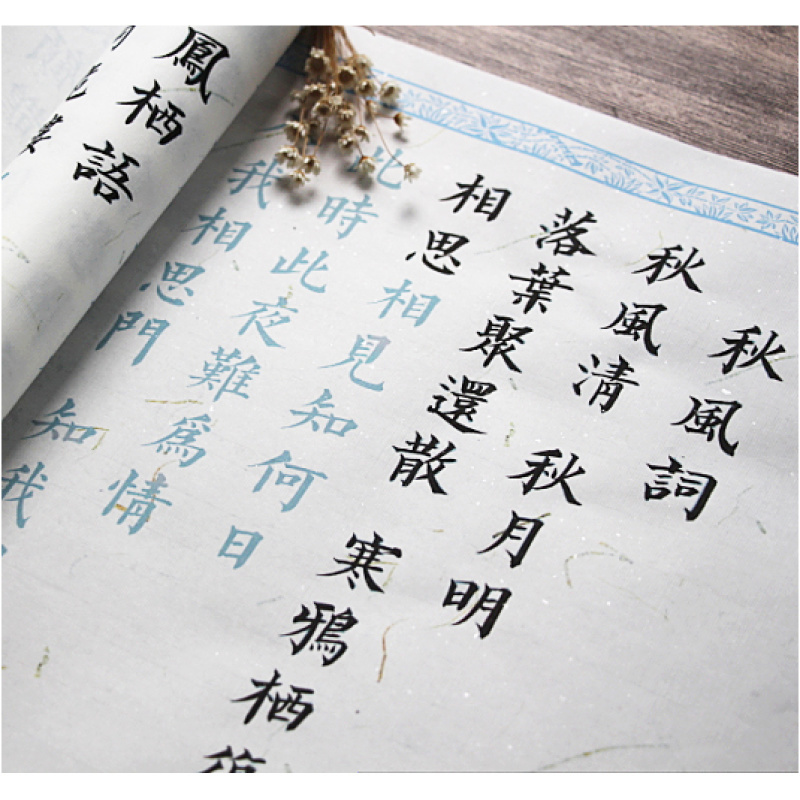 10首历代经典诗词名篇初学毛笔欧楷正楷行书草书临摹描红宣纸字帖
