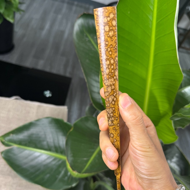 王法达老师精工金鱼头梅簏指纹白花9.5寸16方2.0不填芯支持定制