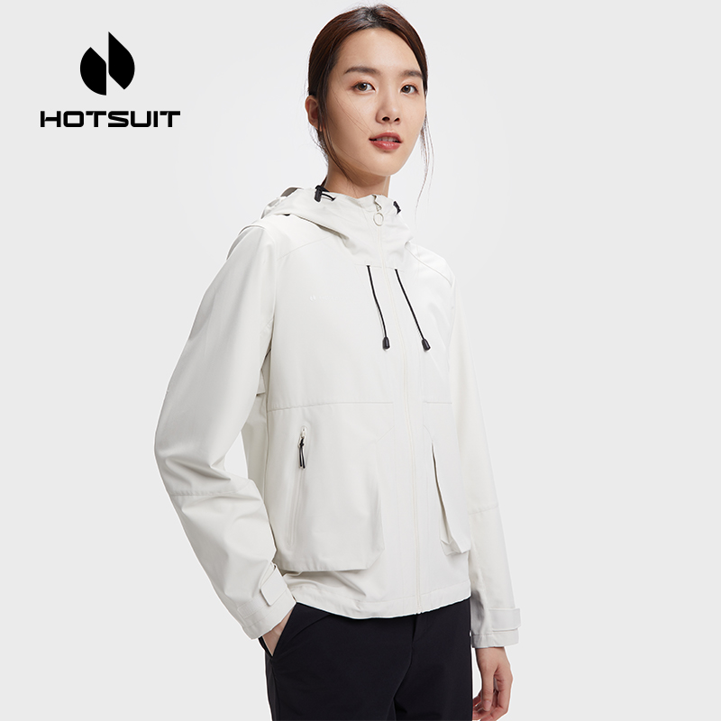 HOTSUIT/后秀 春秋女款户外休闲风衣防风防水时尚夹克61323 1301