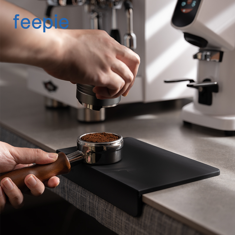 feepie啡派咖啡压粉垫硅胶转角垫意式咖啡机吧台压粉布粉器防滑垫