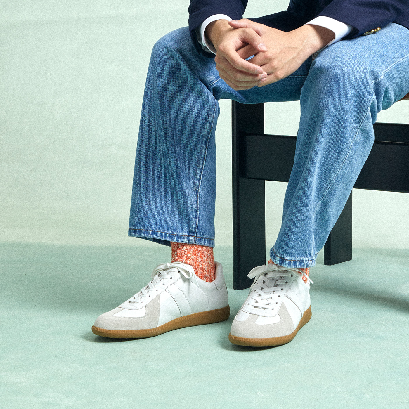 ThomWills德训鞋女2023新款秋冬男女同款真皮休闲鞋小白鞋运动鞋