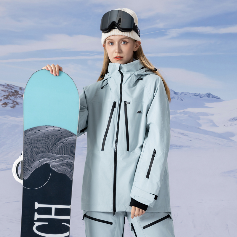 单双板滑雪服女2024新款男士双板专业3L防风防水保暖美式外套上衣