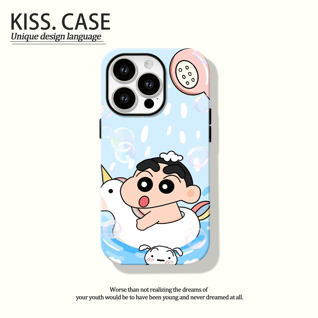 适用苹果15手机壳小新28号iphone14菲林壳11/12/13/x全包创意卡通