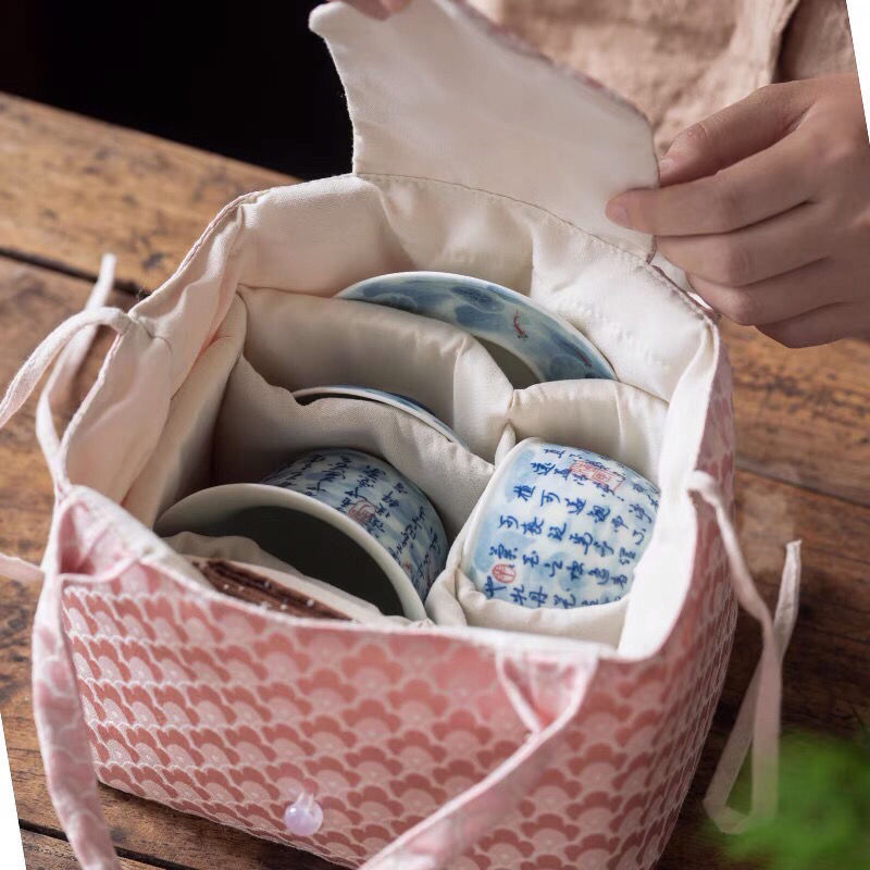 茶事包手提旅行茶具收纳包便携布包手拎包茶壶盖碗主人杯茶道零配