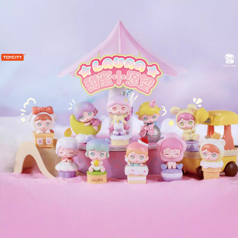 【现场拆】laura甜蜜小愿望盲盒潮玩可爱蛋糕摆件