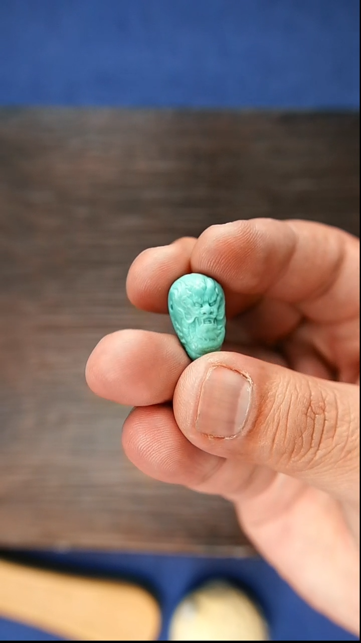 【闪购商品】绿松石三通未镶嵌龙三通 3.58g