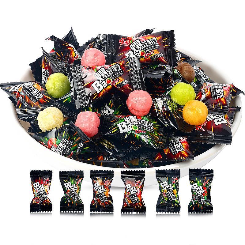 宏源爆炸果汽糖爆炸糖可乐糖白桃糖怀旧招待陈皮糖婚庆喜糖笋0g