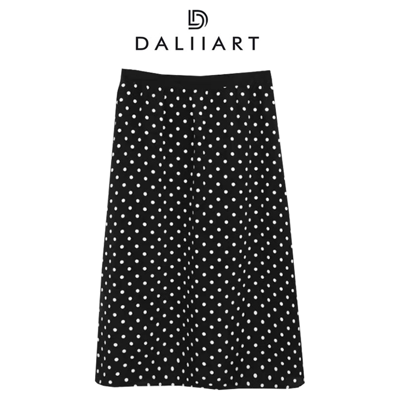 大丽高定 密西西比 28MM 6A级桑蚕丝松紧腰优雅中长半裙DLQZ0543