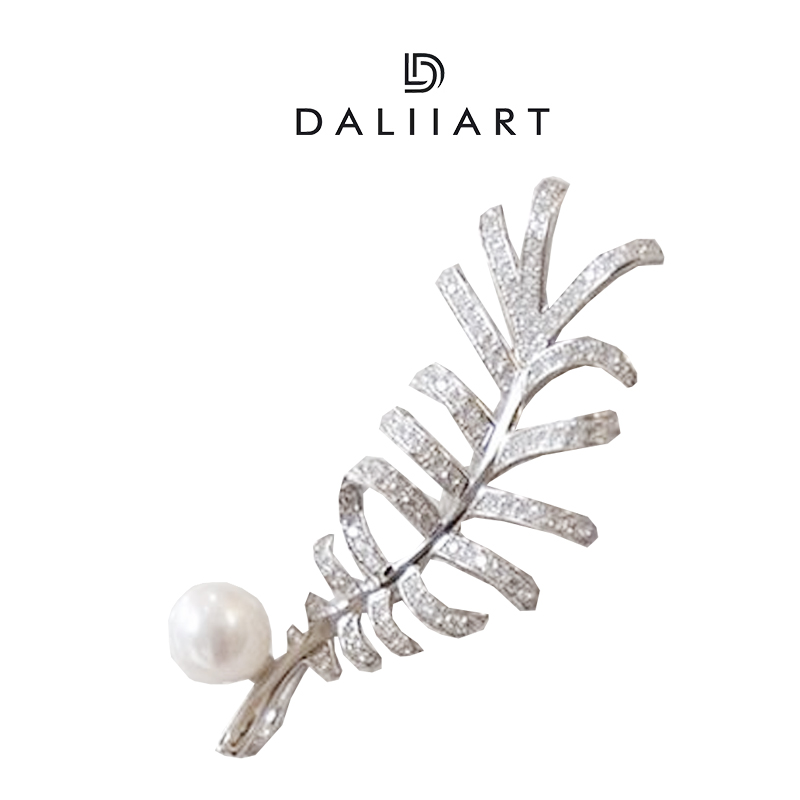 铜合金胸针 立体材料 加铜羽毛胸针吊坠手工DLSP0179