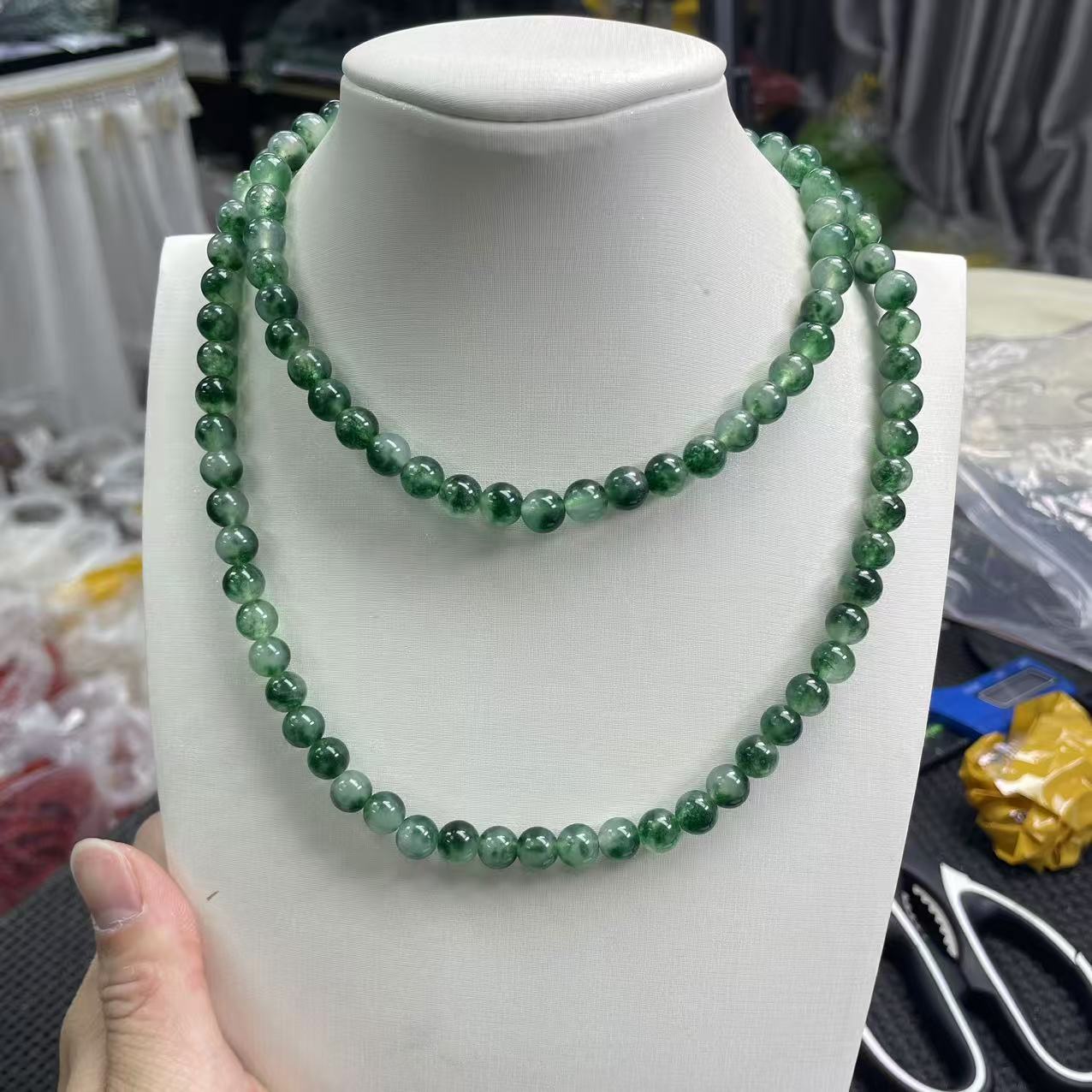 【大喜儿】绿花8m*108项链1WQ845