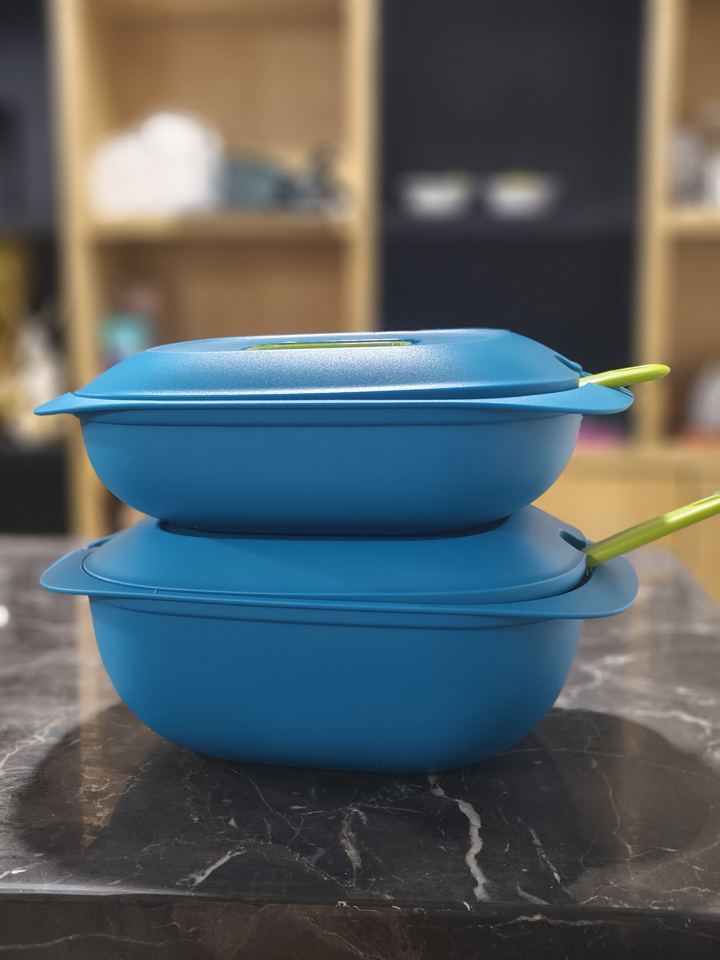 (海)静谧时光系列蓝色 微波碗 饭煲 易收纳