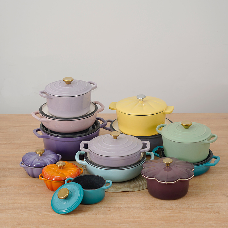 铸铁珐琅锅【11月孤品组】序号：O#416-O#464