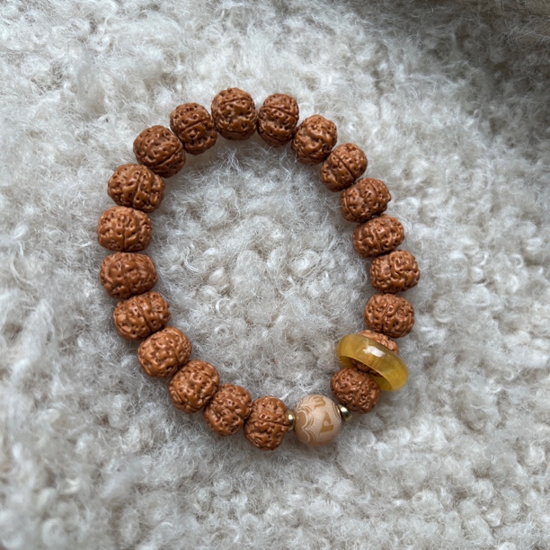 12mm天然金刚菩提手串男女文玩民族风念珠盘串高密度佛珠