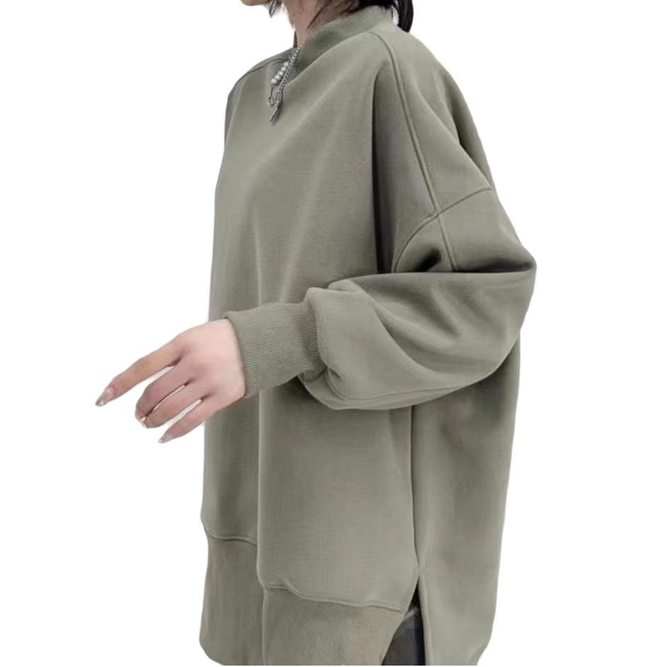 初心原创——长袖半高领加绒卫衣