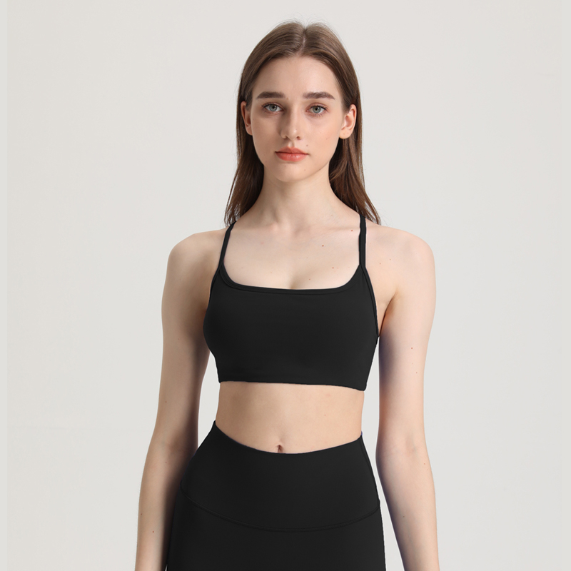 KUD细带交叉镂空美背低强度瑜伽普拉提运动文胸DW399