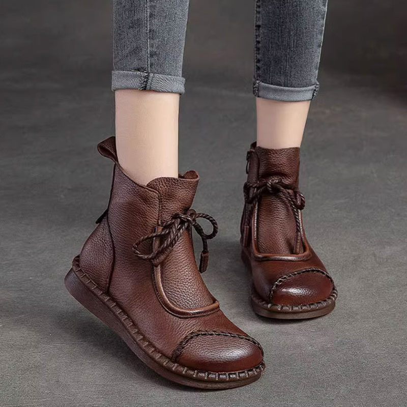 马丁靴女爆款春季单靴牛筋底短靴女溯源好物复古风时尚妈妈短靴