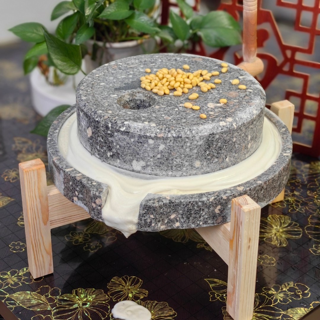 复古小石磨家用手工石磨家用石磨盘小石磨家用迷你石磨豆浆豆腐机
