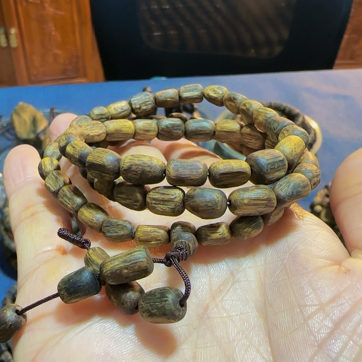 【闪购商品】沉香手串白奇乌身瘤疤11.2克多样性发