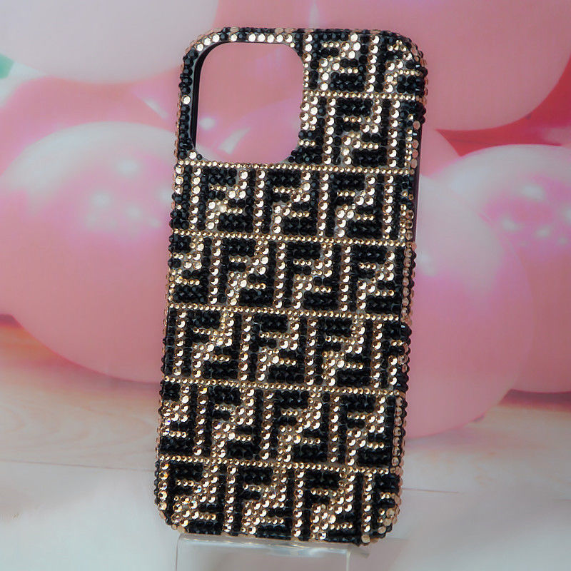 适用于iPhone11 12 1314pro Max手机壳8plus苹果7水钻Xs芬迪6全包