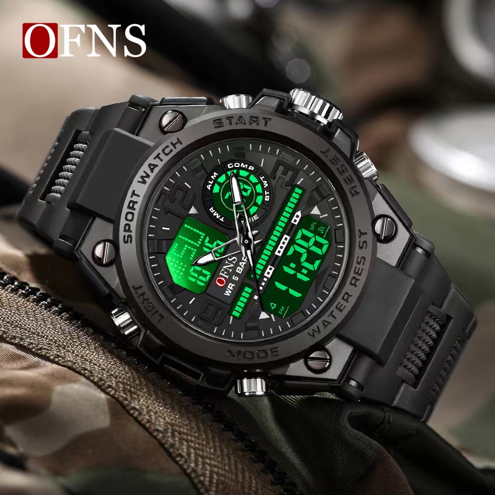 定闹钟站岗多功能防水夜光闹钟计时卡表电子手表