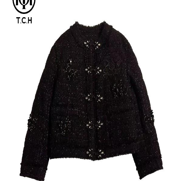 TCH服饰店播-潮牌时尚流行纯色千金风外套女T72D198110