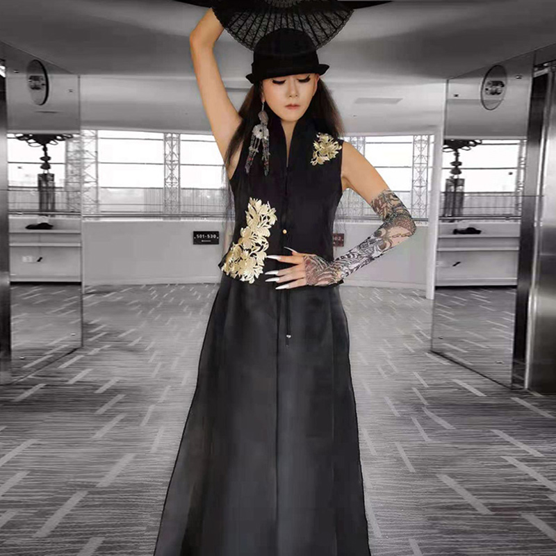 【双11同价-小夜曲-现货】杨丽萍雀云裳民族风吊带复古夏日长裙