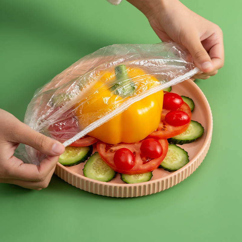 【9.9元300个主播送个小熊收纳袋】一次性保鲜膜套食品级防尘防水