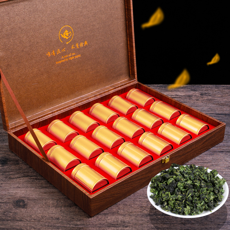 铁观音浓香型安溪茶叶360g新茶木质礼盒装