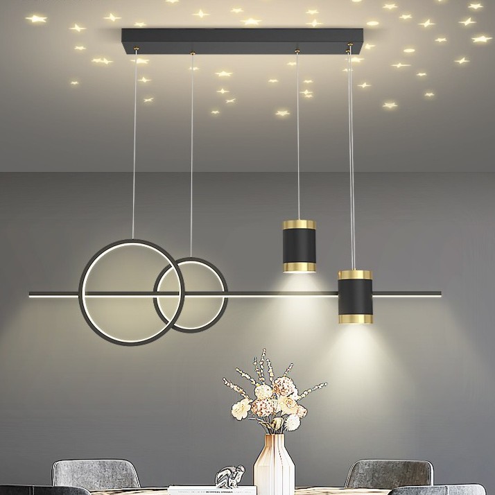 星空餐厅灯现代简约长条大气网红灯具餐桌灯灯具灯饰2025最新款