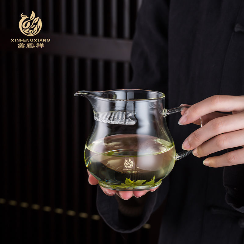 鑫凤祥月牙杯大容量单个通用茶海加厚煮茶耐热煮茶水壶全自动一体
