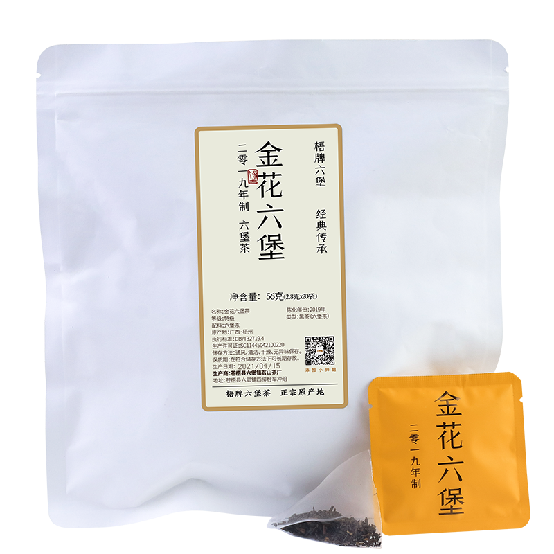 金花六堡袋泡56g