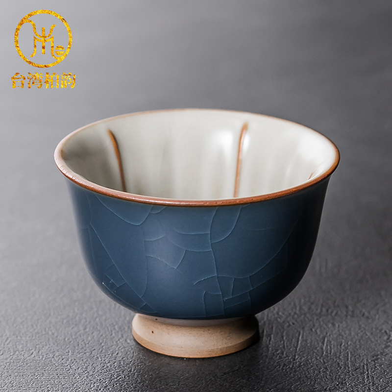 柏韵邱卫国陶瓷神闲杯汝窑茶具茶杯汝瓷家用可养主人杯高档品茗杯