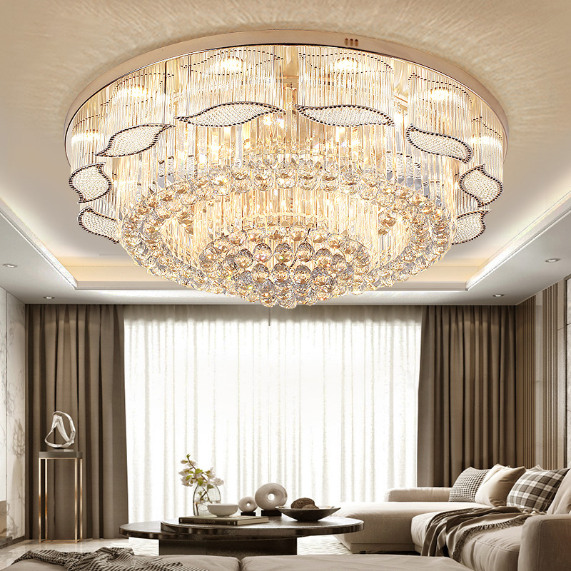 格灯堡8809-客厅灯大灯现代简约大气奢华金色吸顶灯卧室餐厅灯具