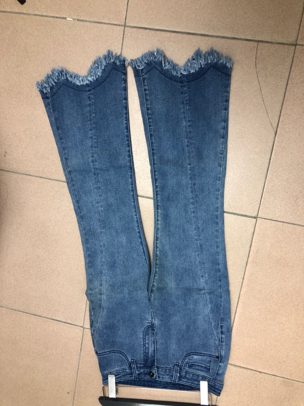 湘湘家工厂高腰，高弹力微喇叭长裤牛仔裤个别微瑕疵