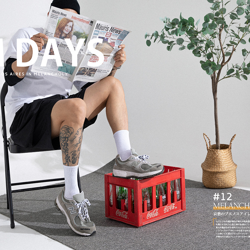 男女同款春夏季中筒运动潮流袜子棉袜吸汗长筒黑色纯白色短袜潮袜