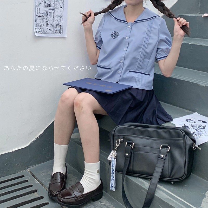 GURURU【清仓福利】尖圆头学生少女学院风百搭玛丽珍基础款jk制服鞋