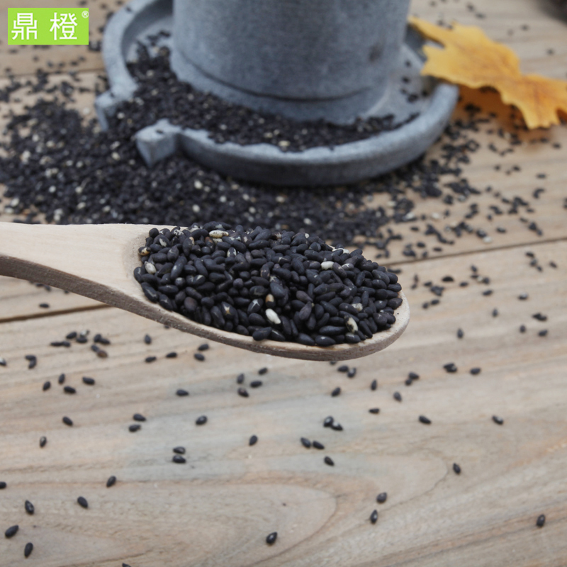 鼎橙 熟芝麻即食 熟黑芝麻 干净无沙 500g饱满皮薄