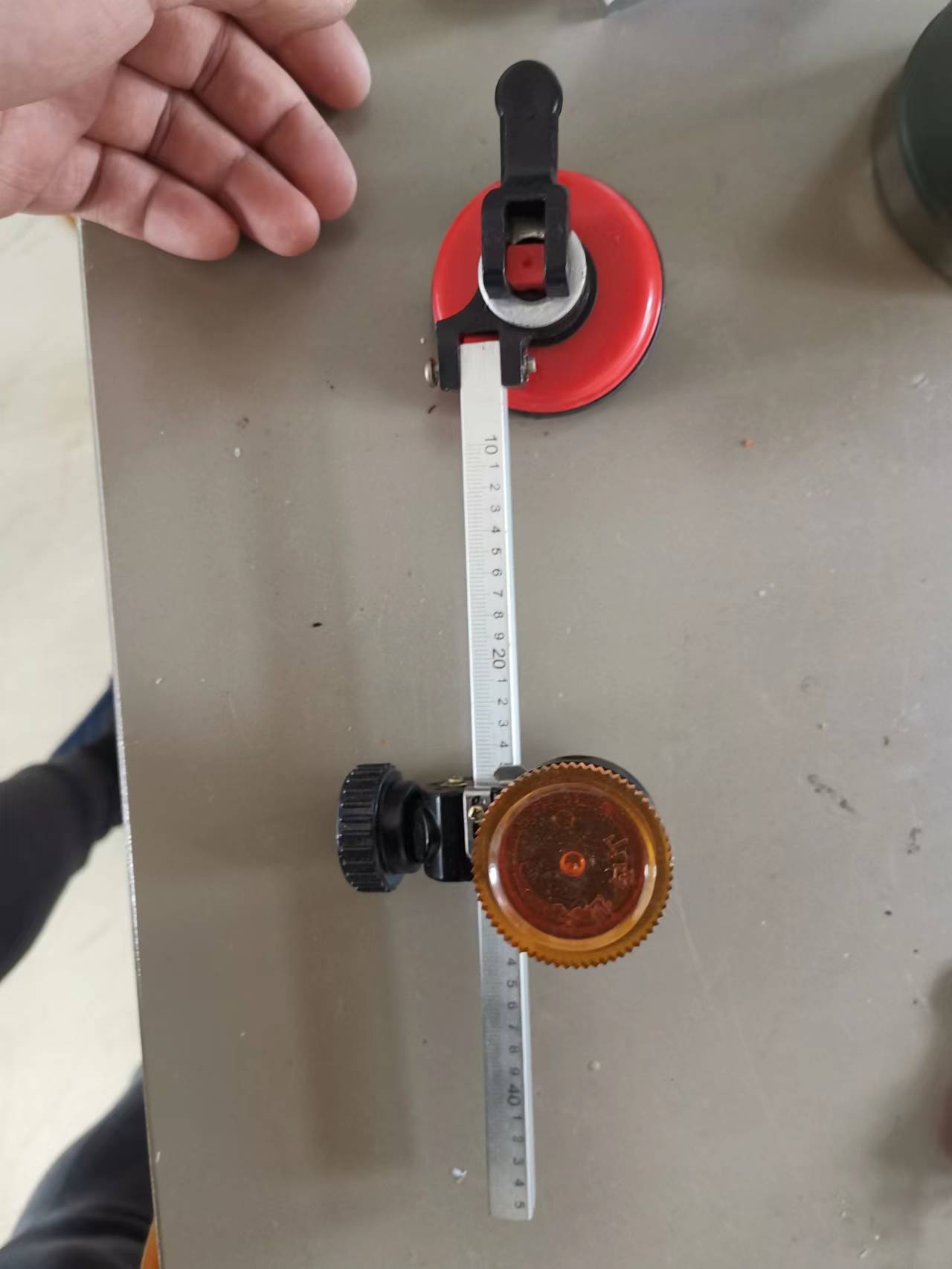 瓷砖切圆刀玻璃割圆刀油烟机开孔器家用手动圆规