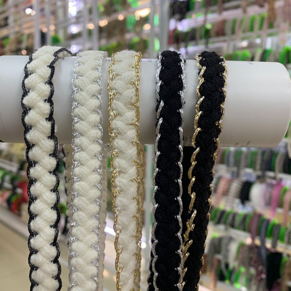 ing时尚宽1.3c m织带花边服装饰品发饰围巾家居配diy小香风