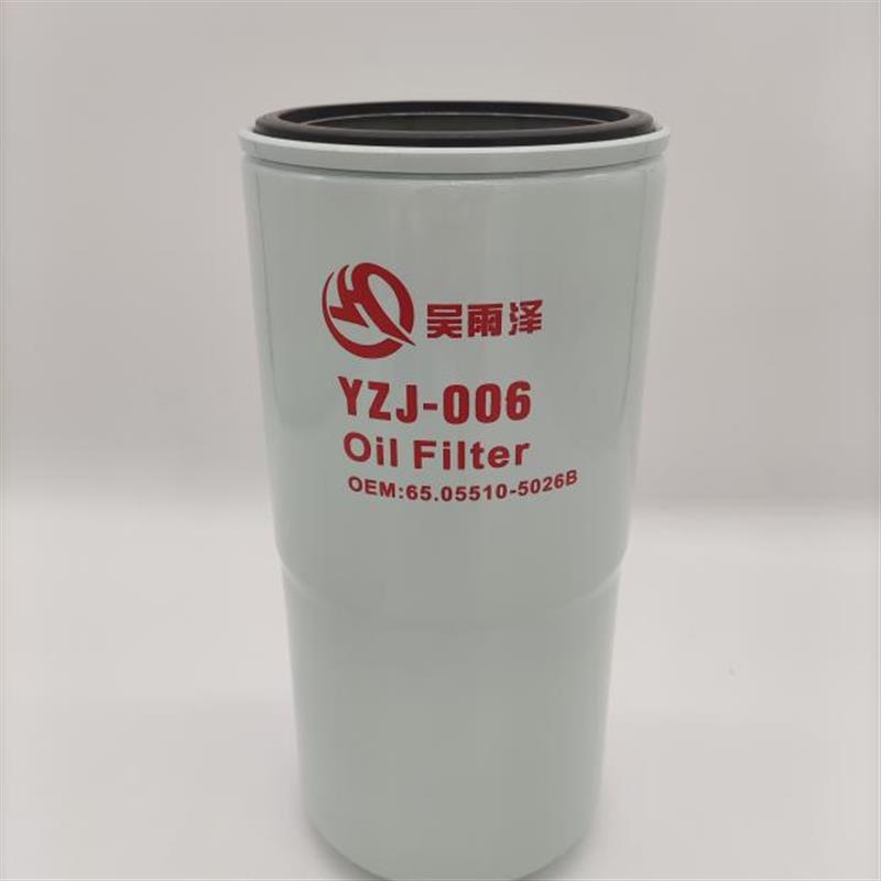 吴雨泽J-006斗山DH225-9 DH300机滤65.05510-5026B/5020B